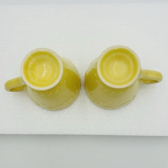 (2) J. Willfred Sadek VERA BRADLEY MY HOME Yellow 4.5" Mugs Portugal - Picture 8 of 9